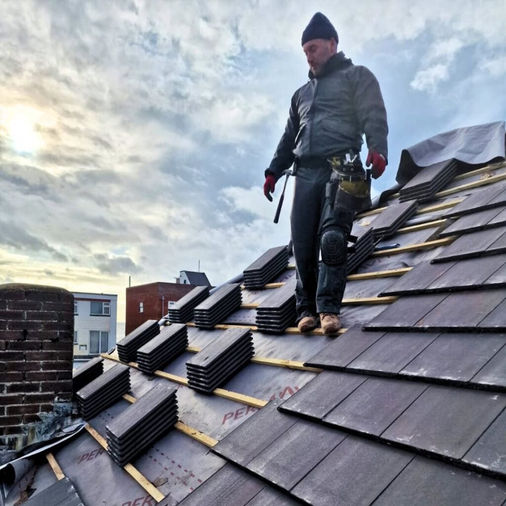 All Round Roofing team on site