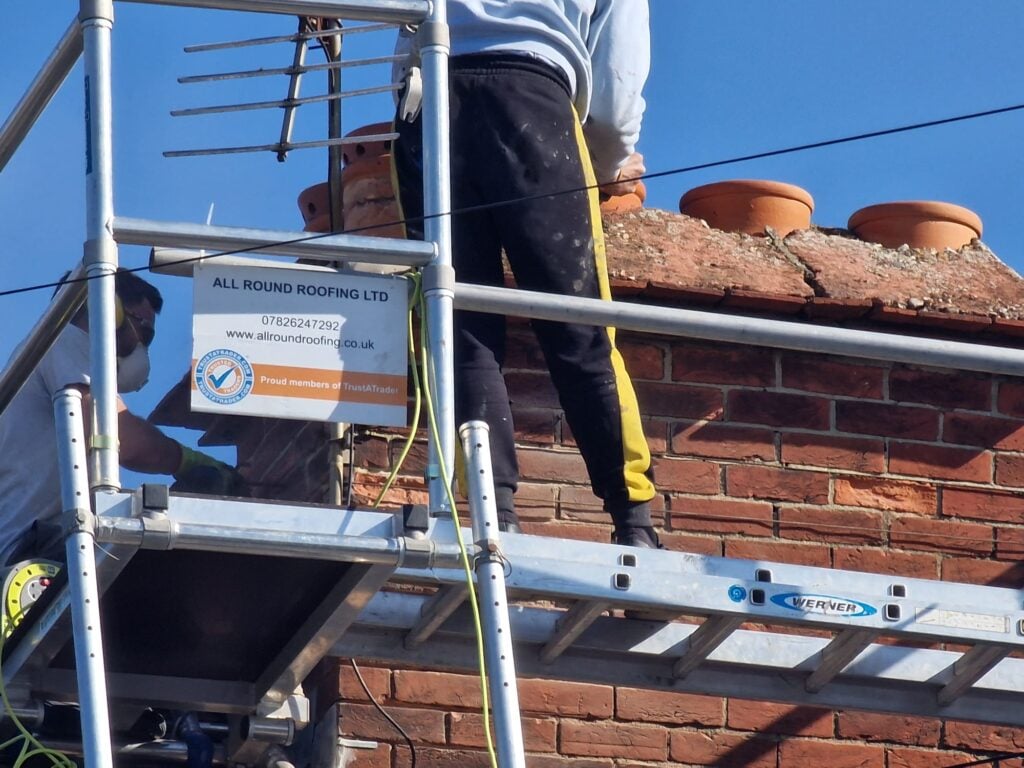 All Round Roofing team on site