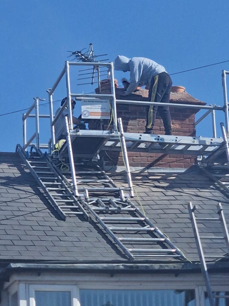 All Round Roofing team on site