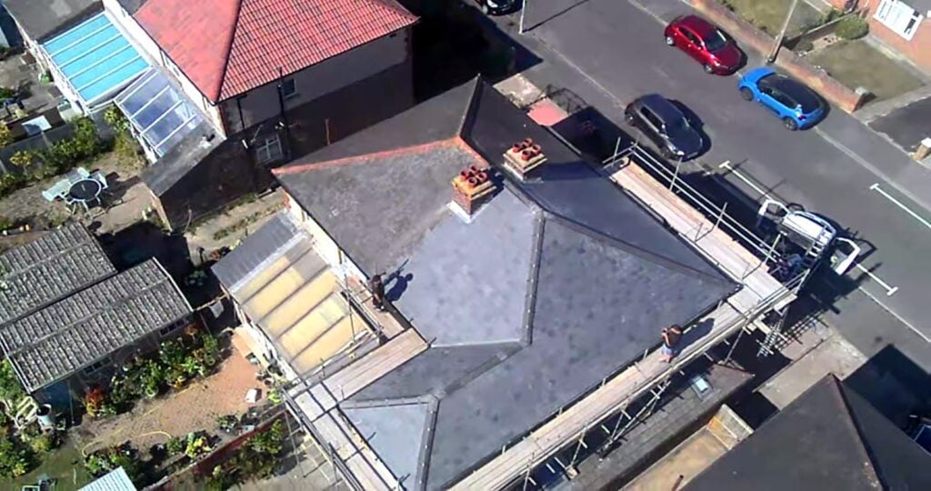 Roof replacement work by All Round Roofing