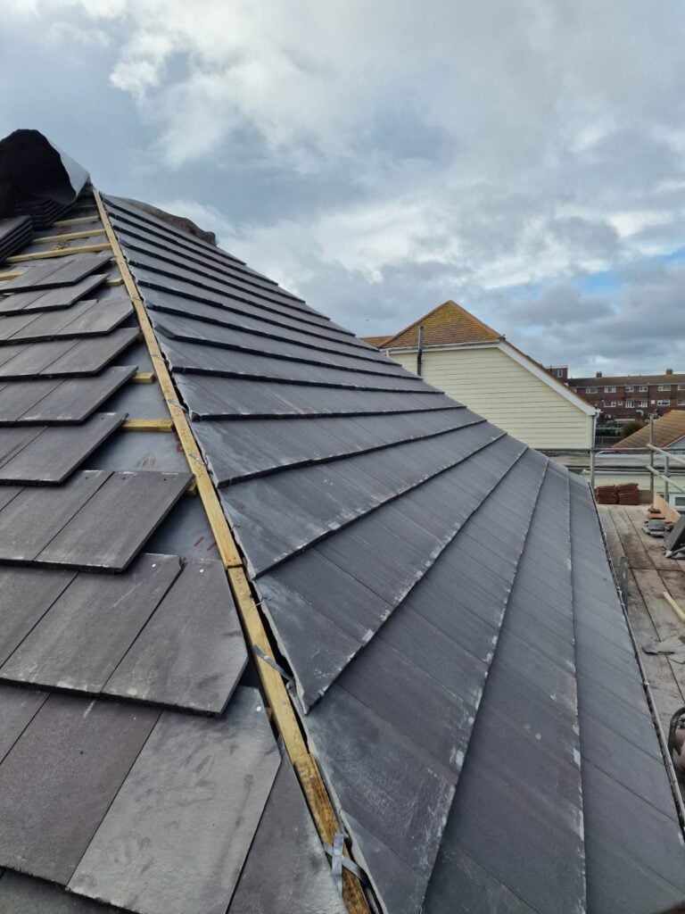 Roof replacement work by All Round Roofing