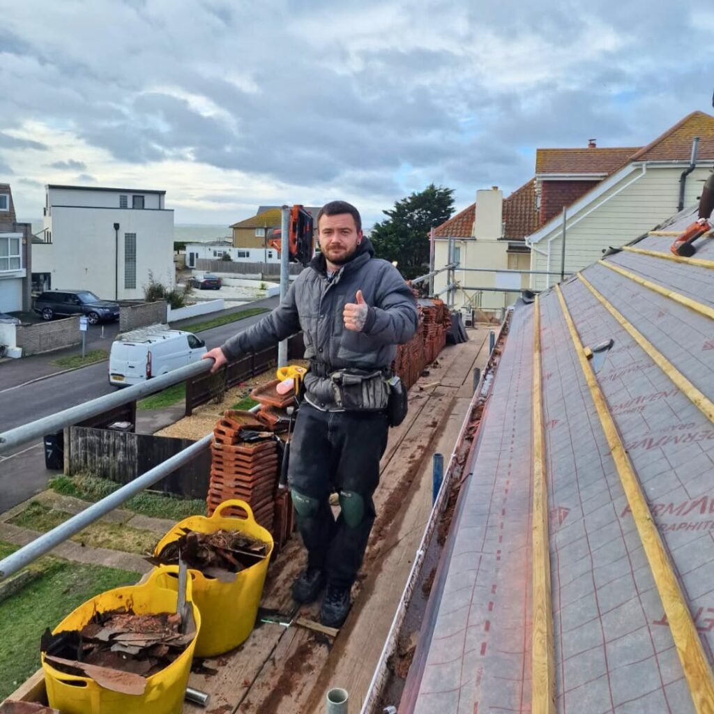 All Round Roofing team on site