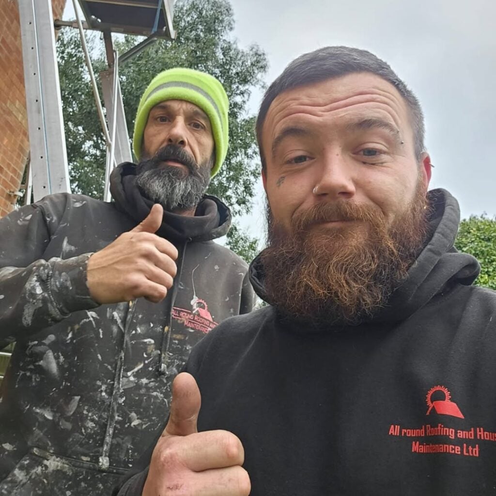 All Round Roofing team on site