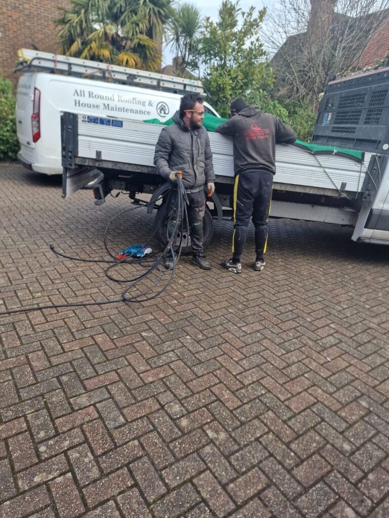 All Round Roofing team on site